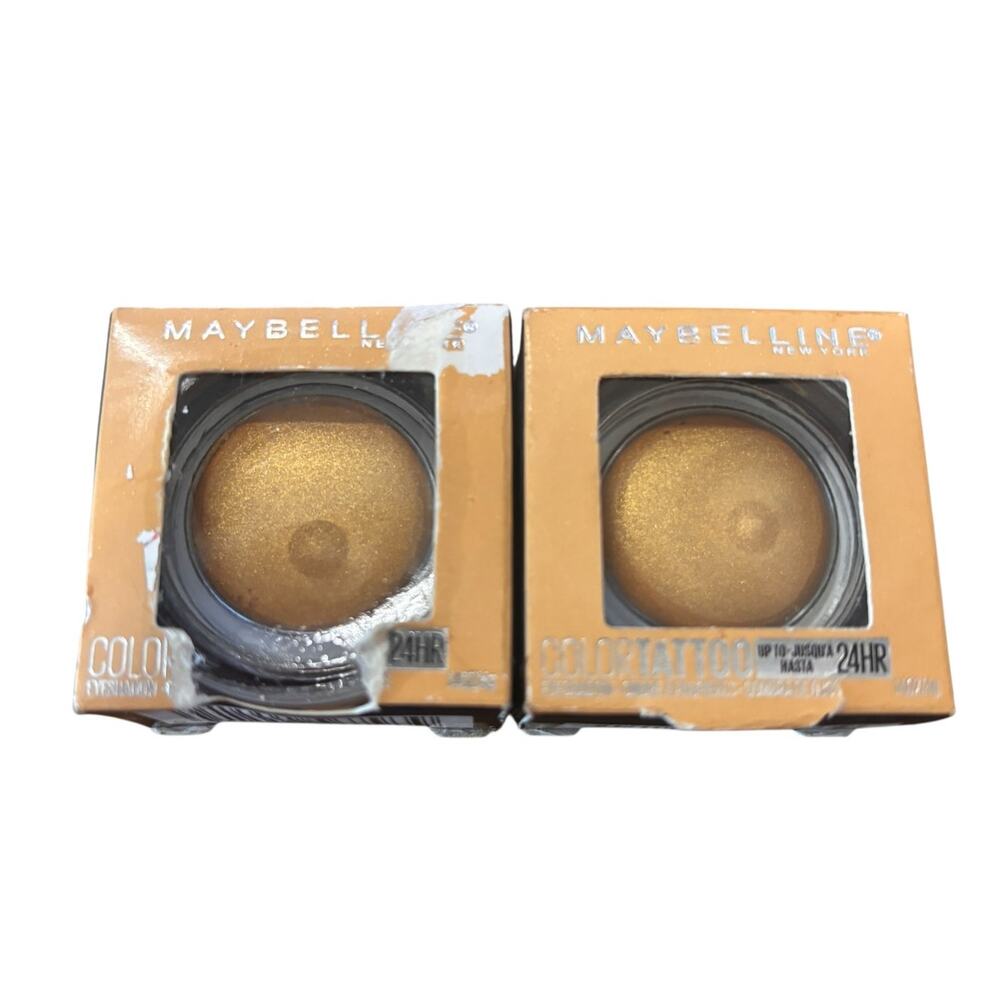 Maybelline Color Tattoo 24HR Cream Eyeshadow Golden‎ Girl 40 Lot of 2 New